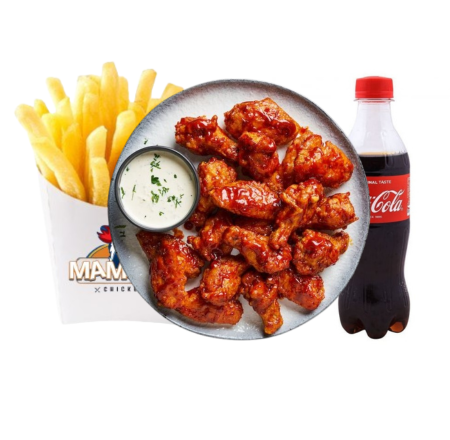 Boneless Chicken Wings Combo (6pc)